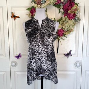 💼 ILE New York Snake Print Tunic Top Sz Medium